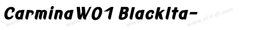 CarminaW01 BlackIta字体转换